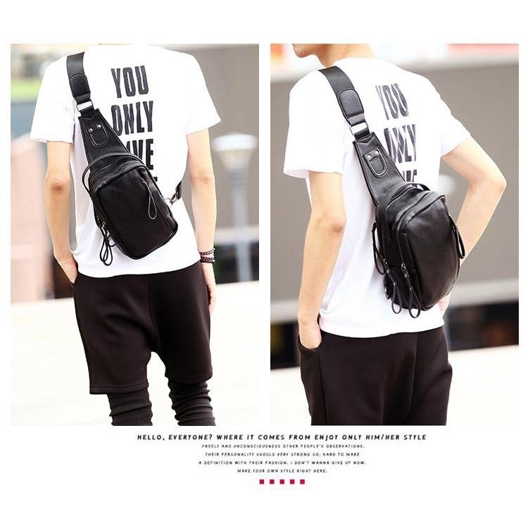 ショルダーバッグ 斜め バッグ PU かばん 鞄 メンズバッグ カジュアル