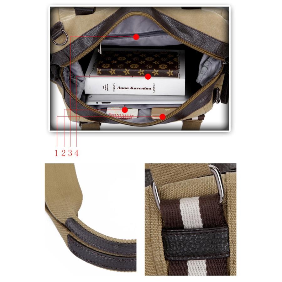 ショルダーバッグ メンズ 斜めがけ 帆布バッグ トートバッグ 手提げ