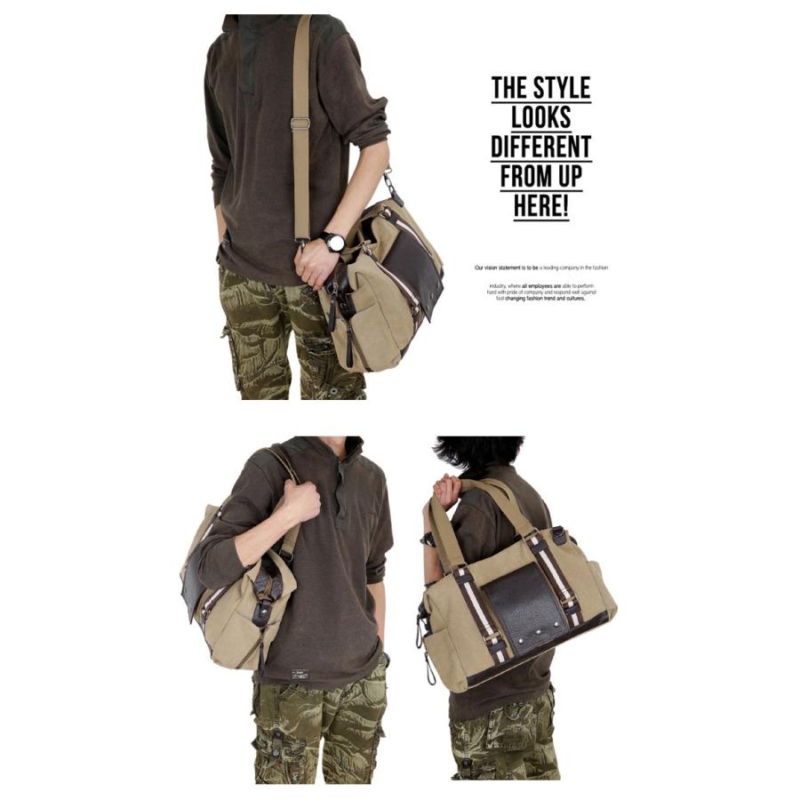 ショルダーバッグ メンズ 斜めがけ 帆布バッグ トートバッグ 手提げ