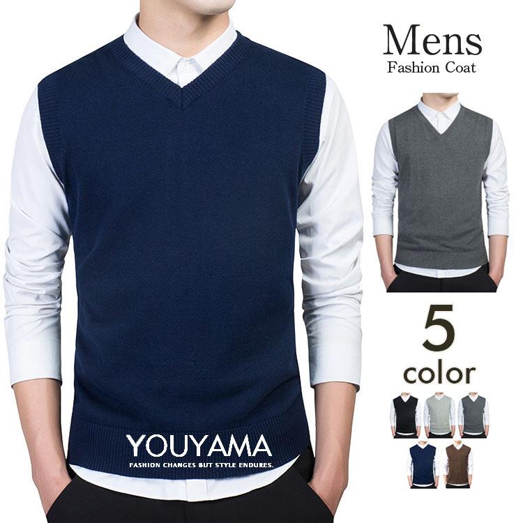 ベスト カシミヤ チョッキ メンズファッション ニット 毛糸 セーター V