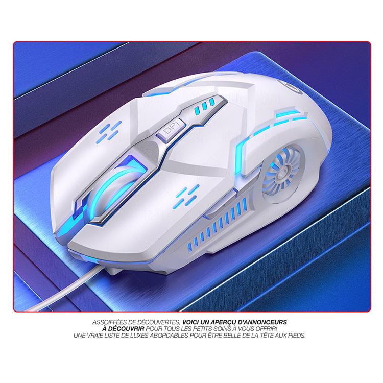 ゲーミングマウス usb有線 mouse 7色LEDライト 競技 高精度 超静音 DPIボタン付き 軽量 マウス コンピューター ゲームマウス 両利き使用対応 送料無料｜youyamashopping｜04