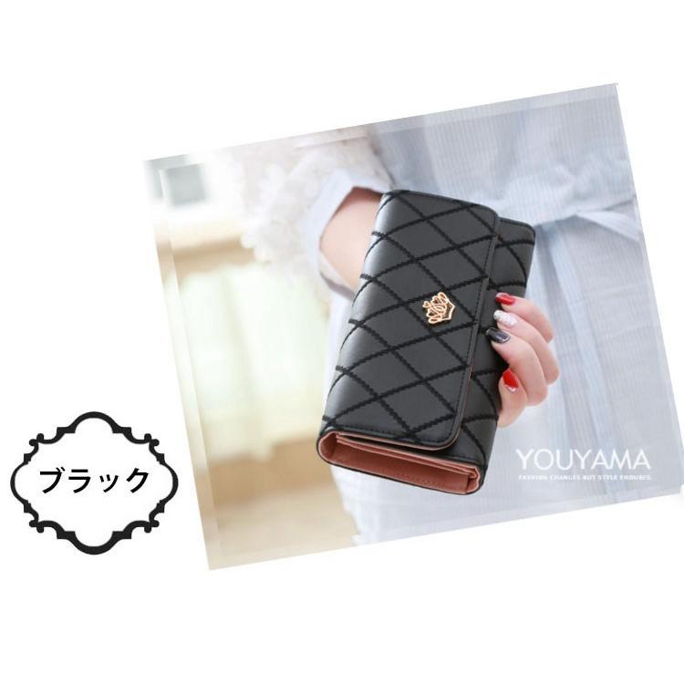 財布 長財布 レディース 三つ折り PU レザー 大容量 小銭入れ ラウンド