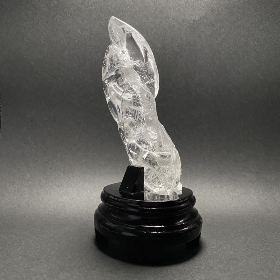 高品質 天然水晶 五爪龍 彫刻 CHO040