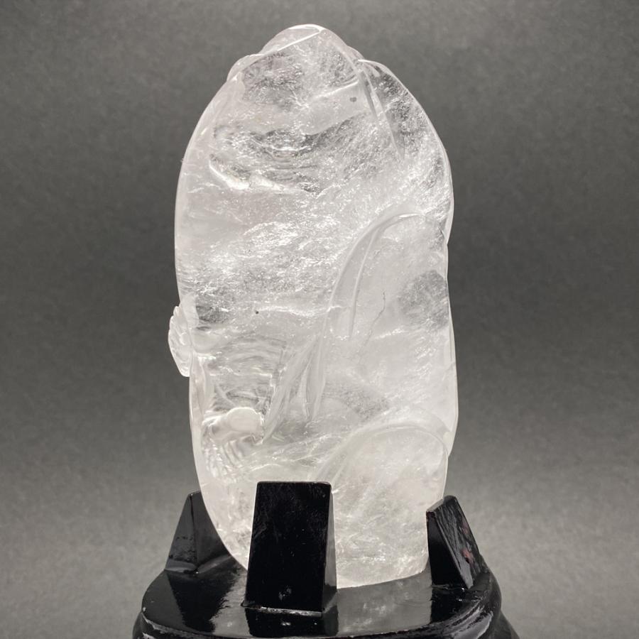 天然水晶 五爪龍 彫刻 CHO044