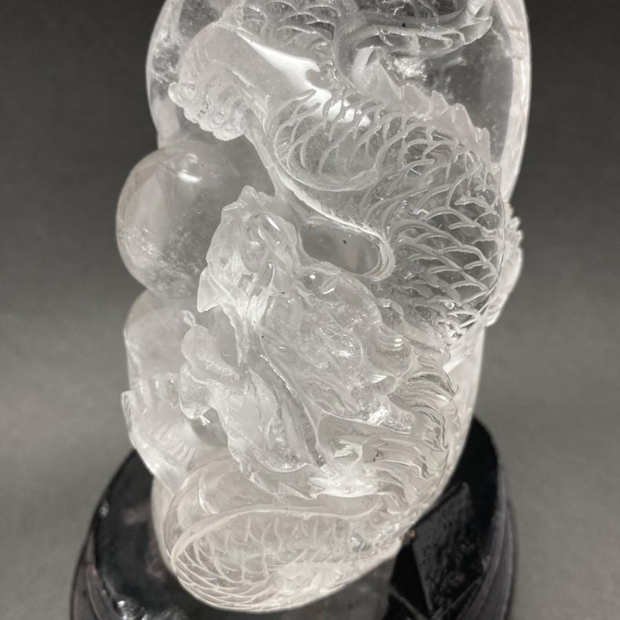 天然水晶 五爪龍 彫刻 CHO044