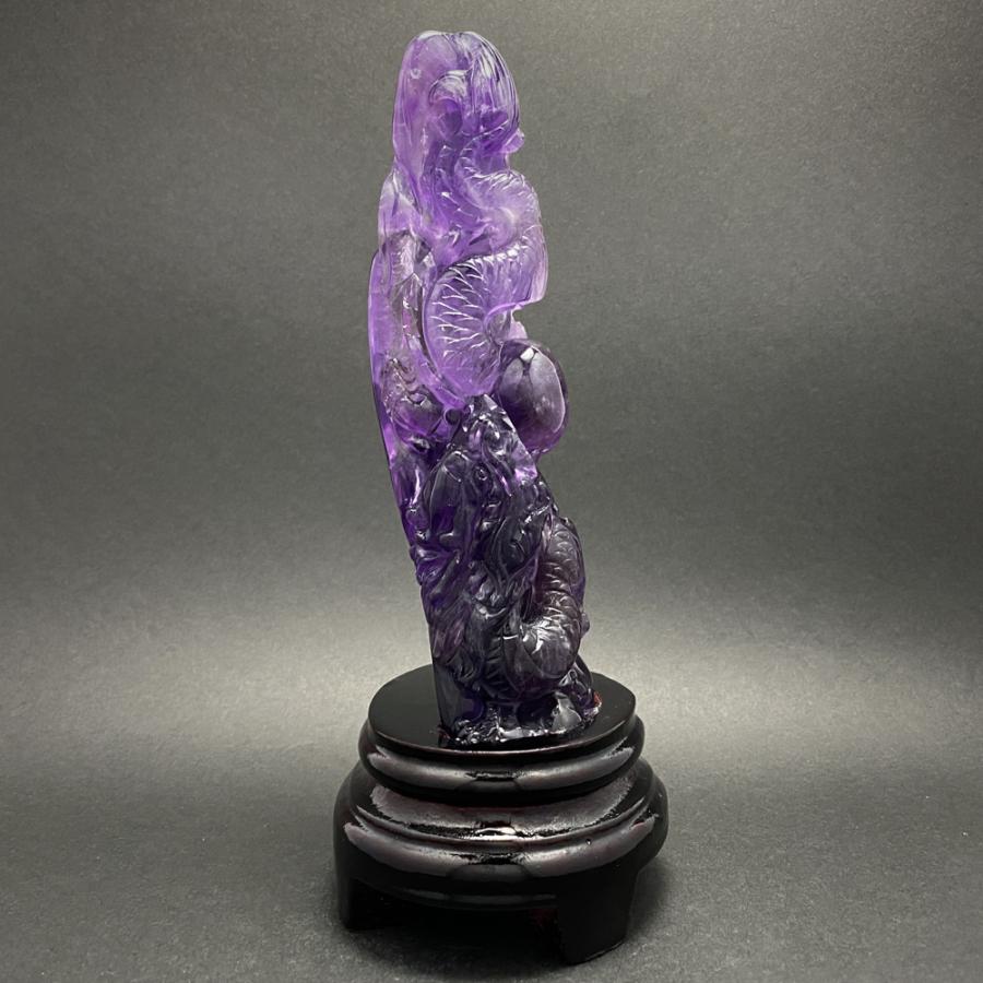 アメジスト 紫水晶 五爪龍 彫刻 CHO049 : 陽和堂 - 通販 - Yahoo