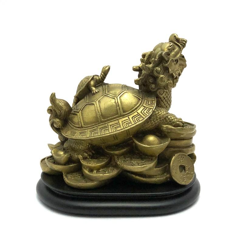 龍亀の置物 中サイズ 古銅色 台座付 ロングイ : 陽和堂 - 通販 - Yahoo