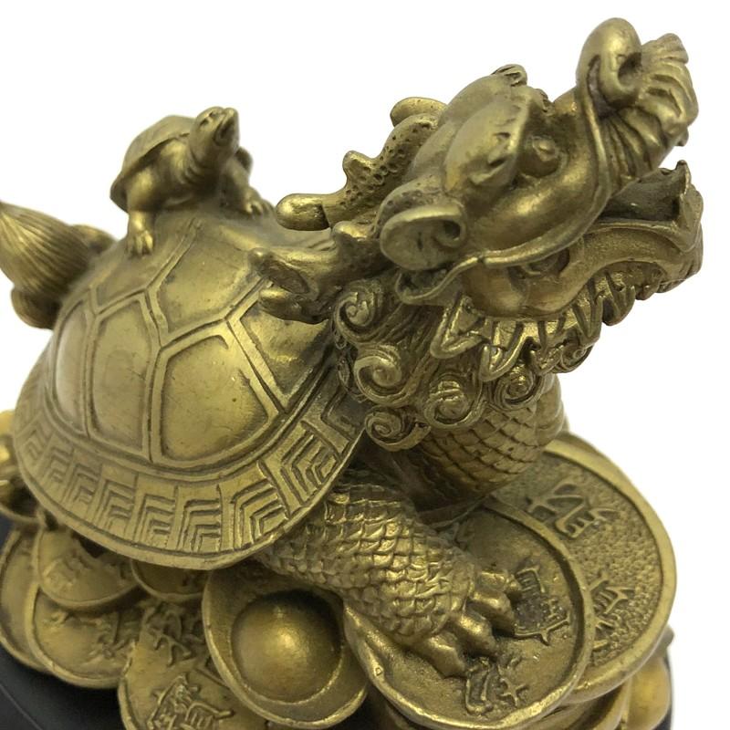 龍亀の置物 中サイズ 古銅色 台座付 ロングイ : 陽和堂 - 通販 - Yahoo