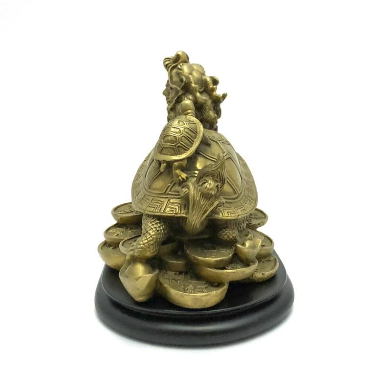 龍亀の置物 中サイズ 古銅色 台座付 ロングイ : 陽和堂 - 通販 - Yahoo