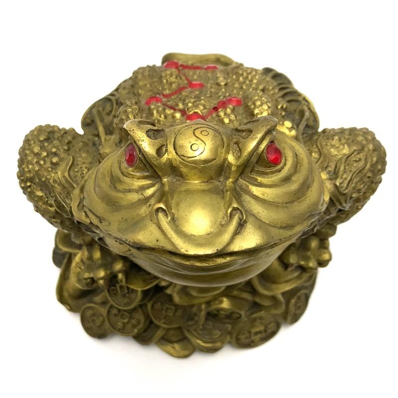 蟾蜍の置物 三本脚の蛙 大 カエル : 陽和堂 - 通販 - Yahoo