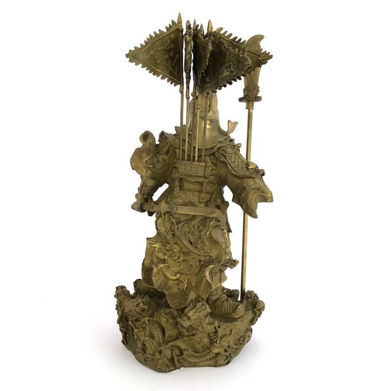 純金仕上げ関羽様の神像(大) 純金仕上げ 関羽様の神像(大)