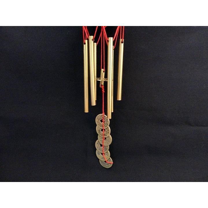 テ*ト様 六柱六帝古銭風鈴【m1505 風水 皇帝 順治 康熈 雍正 乾隆 嘉慶