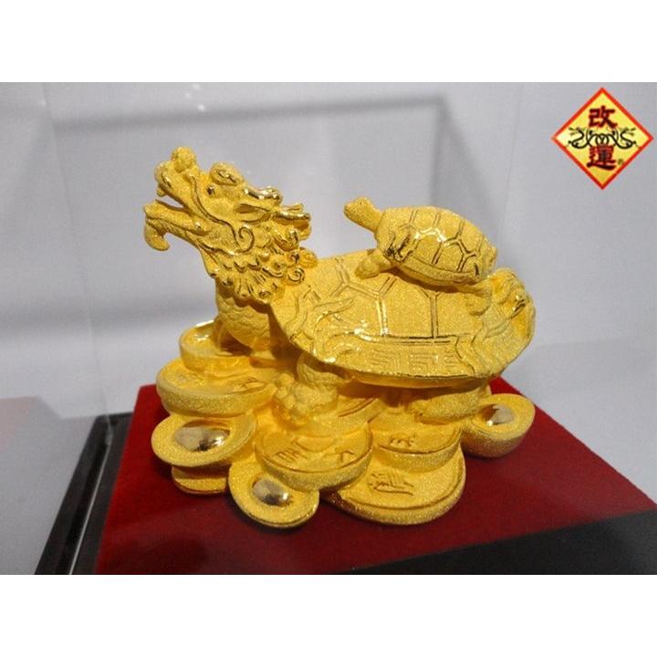 龍亀 ロングイ 純金仕上げ-