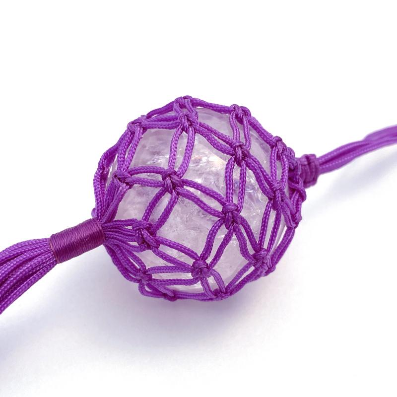 紫ネット入り水晶 袋入り水晶玉 : 陽和堂 - 通販 - Yahoo!ショッピング