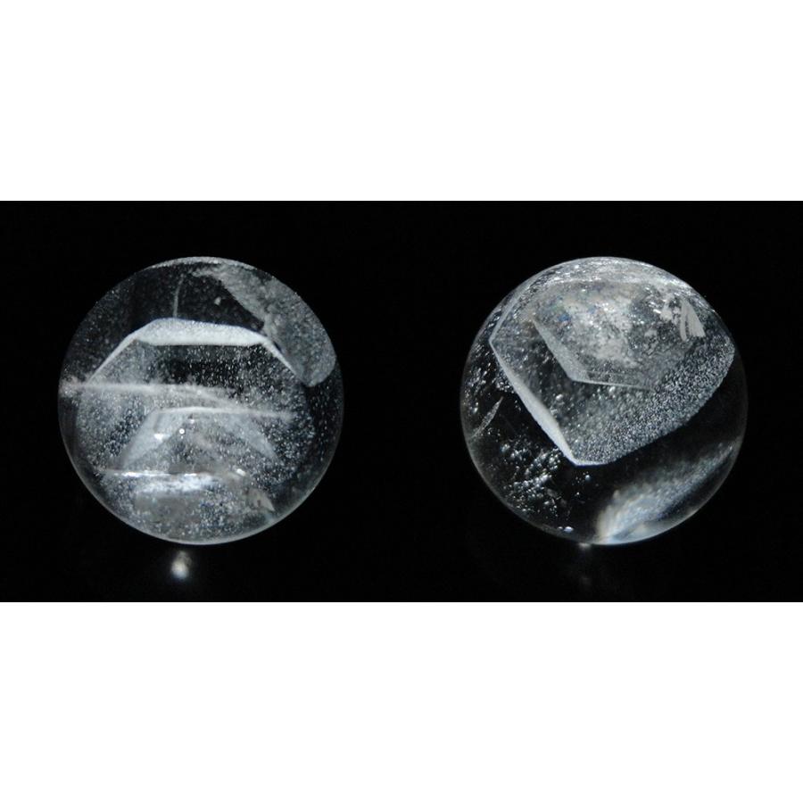 特選 ホワイトファントム水晶 丸玉23mm 開運 改運の画像