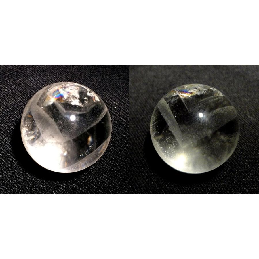 特選 ホワイトファントム水晶 丸玉23mm 開運 改運の画像