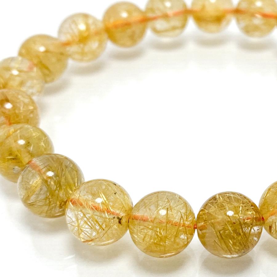金針ルチルブレスレット 9-9.5mm玉 16cmサイズ : 陽和堂 - 通販