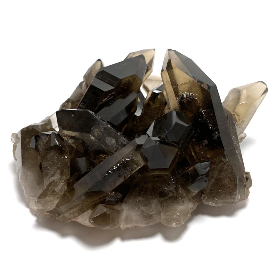 トマスゴンサガ産 スモーキークォーツ 茶水晶 クラスター 約470g : 陽