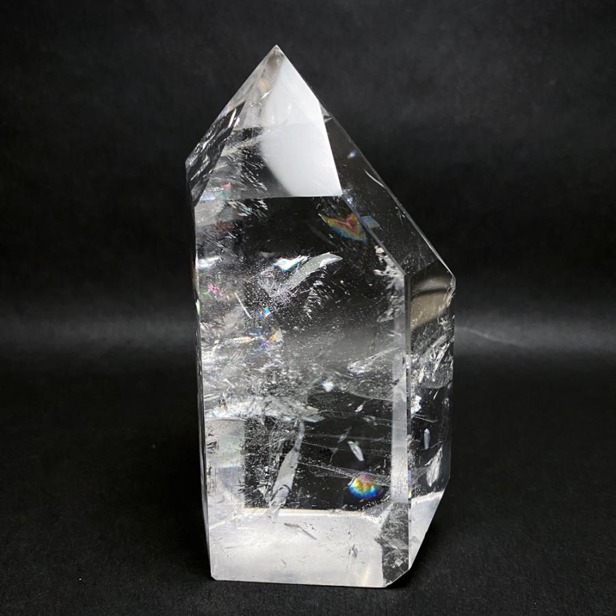 レインボー水晶六角柱 水晶ポイント 694g |  | 09