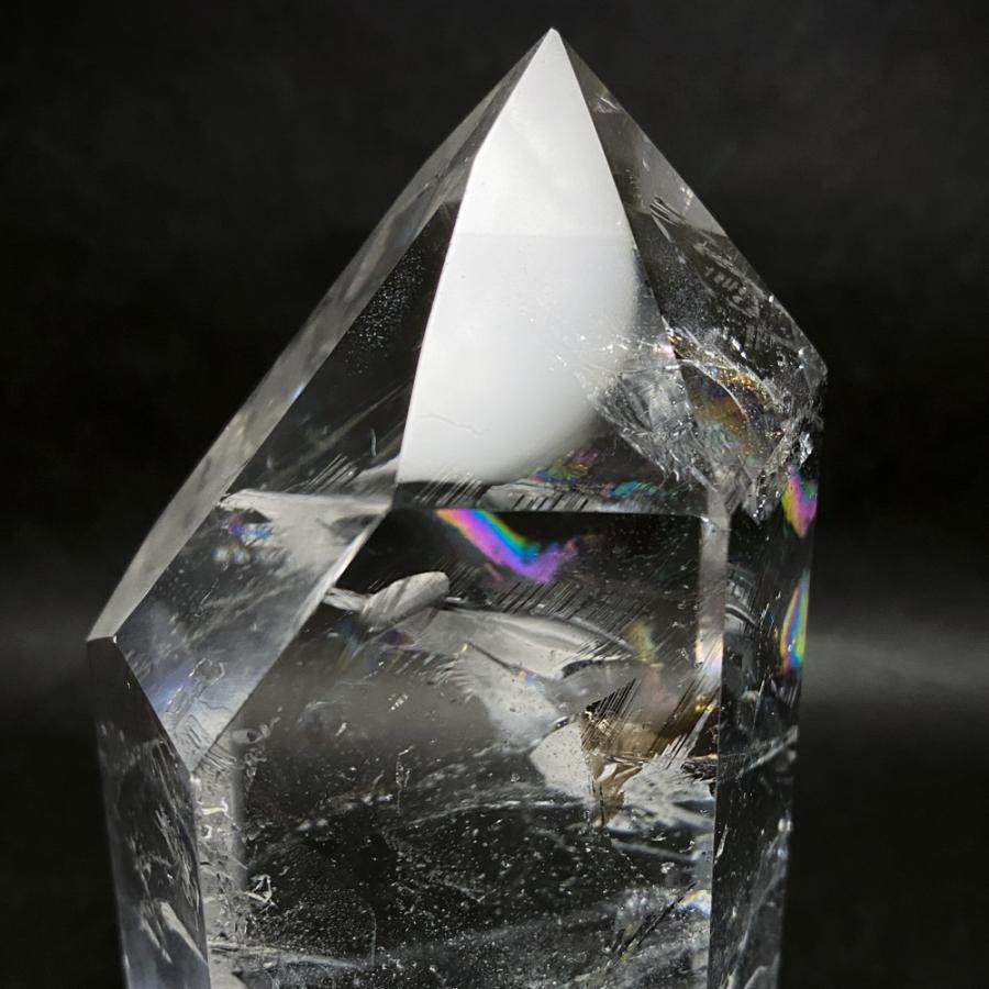 レインボー水晶六角柱 水晶ポイント 694g |  | 10