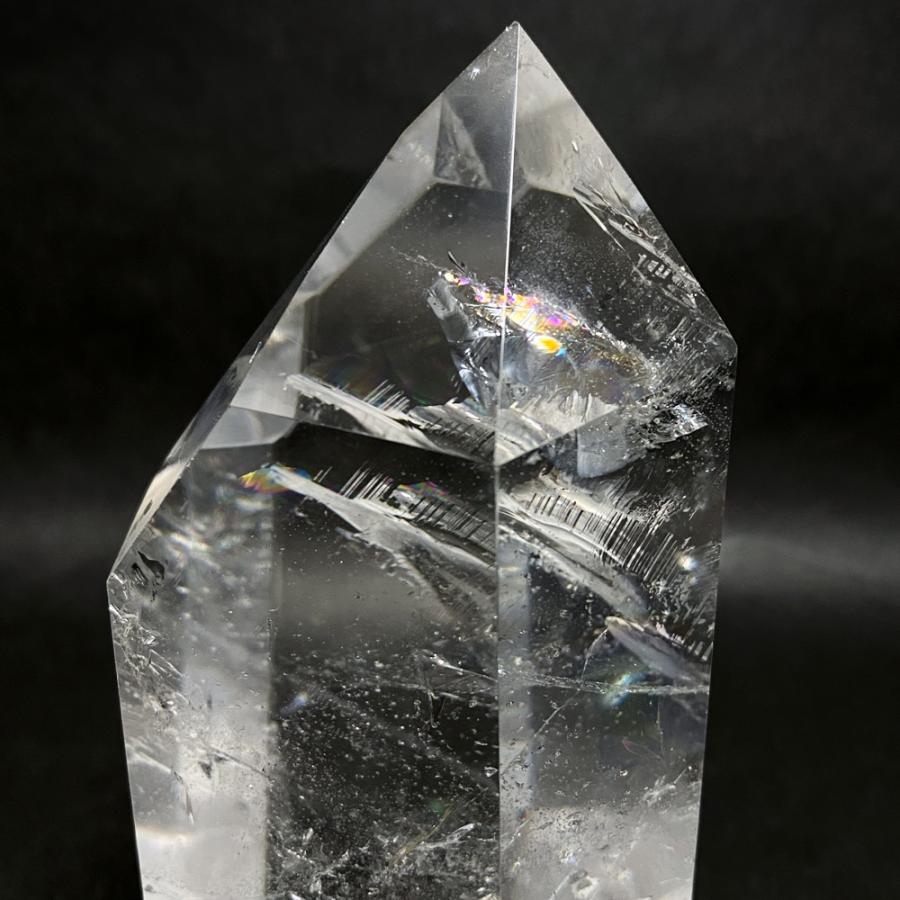 レインボー水晶六角柱 水晶ポイント 694g |  | 13