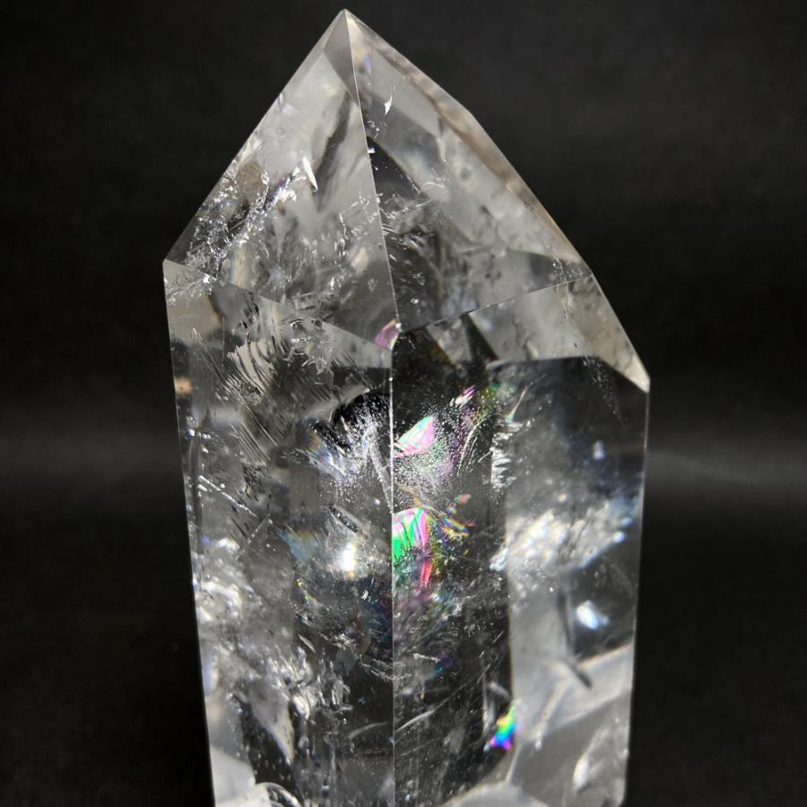 レインボー水晶六角柱 水晶ポイント 694g |  | 12