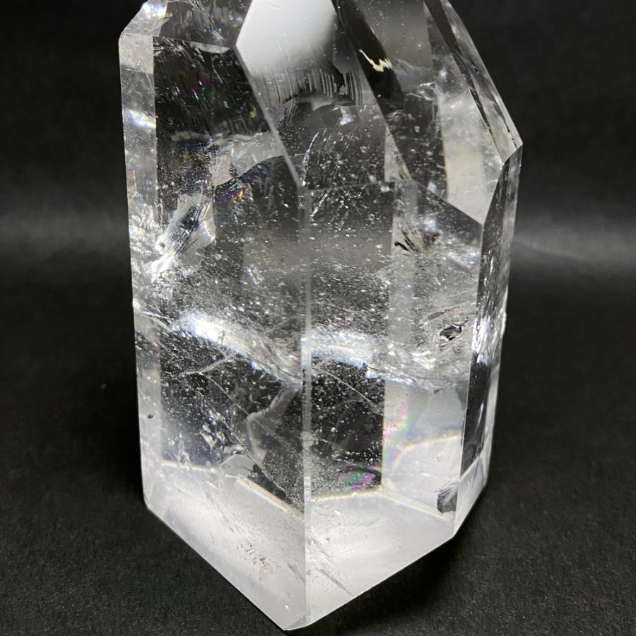 レインボー水晶六角柱 水晶ポイント 694g |  | 16