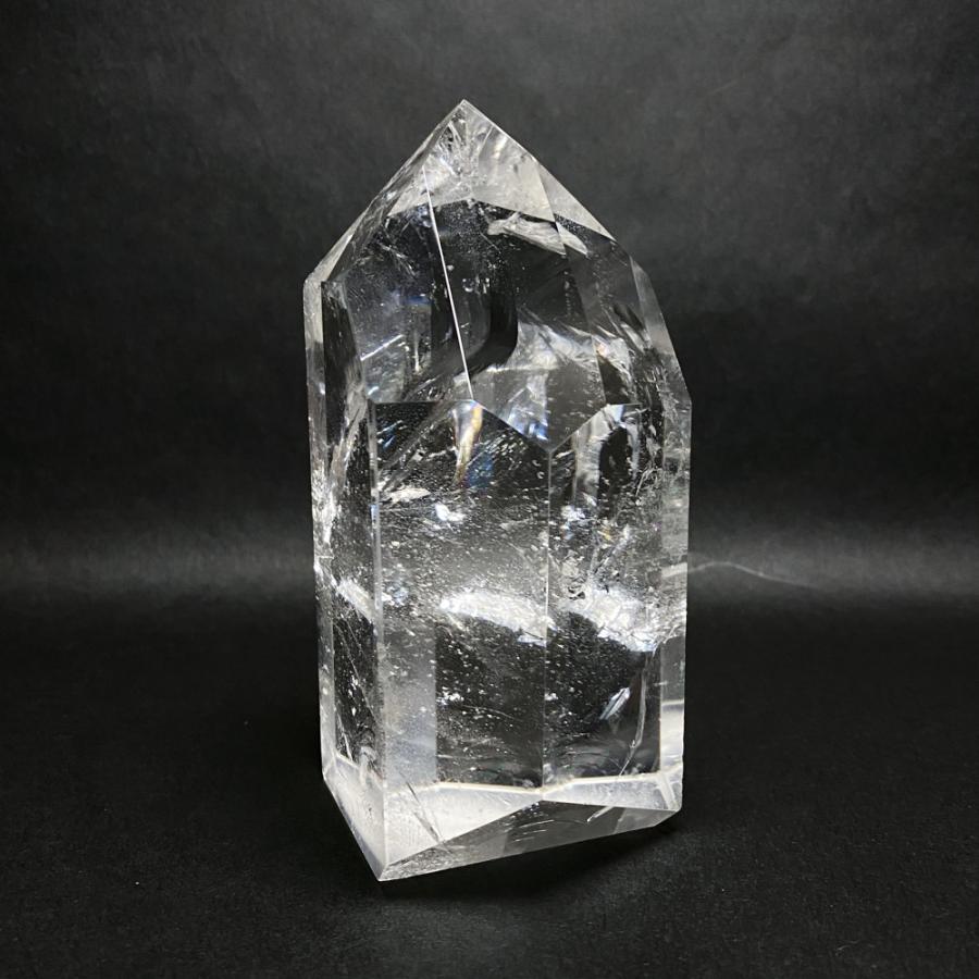 レインボー水晶六角柱 水晶ポイント 694g |  | 05