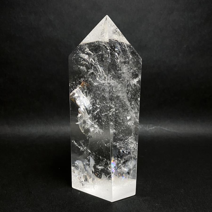 レインボー入り 水晶六角柱 水晶ポイント 700g | 