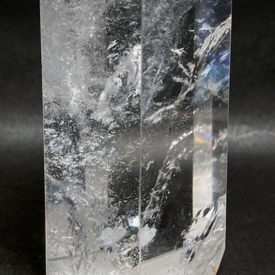 レインボー入り 水晶六角柱 水晶ポイント 700g |  | 11