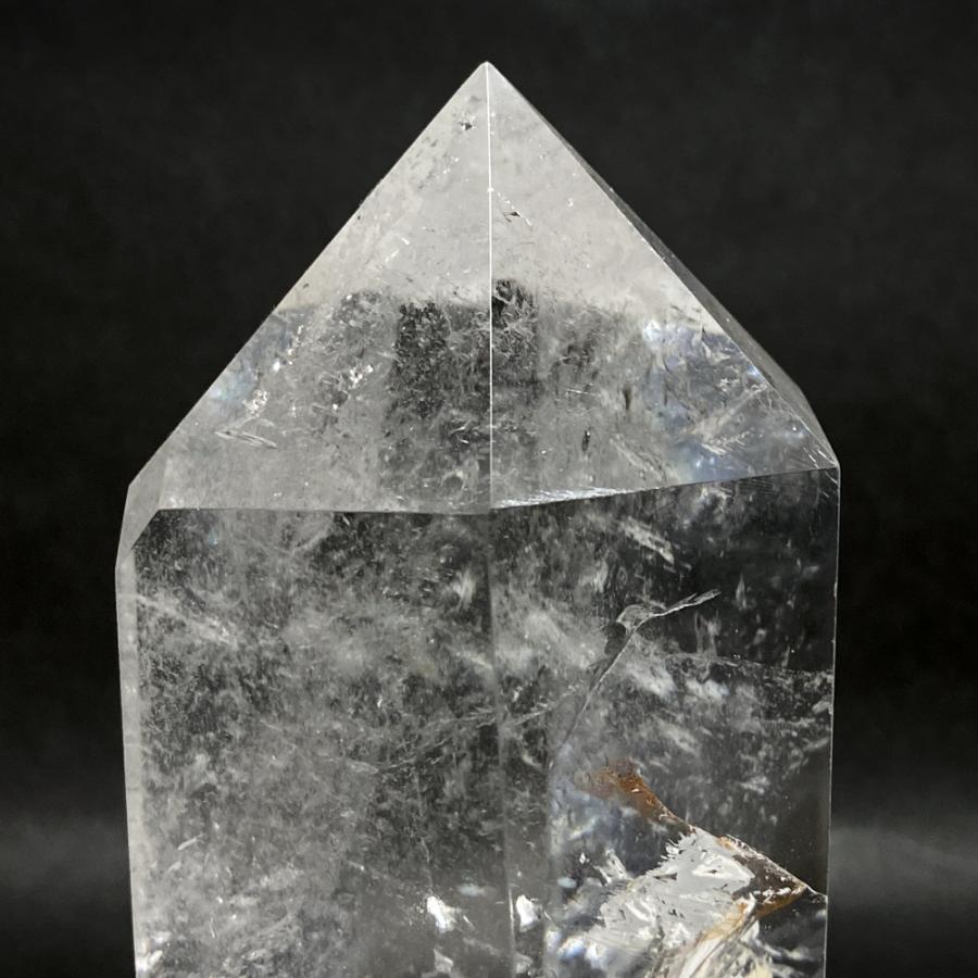 レインボー入り 水晶六角柱 水晶ポイント 700g |  | 15