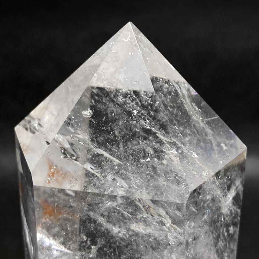 レインボー入り 水晶六角柱 水晶ポイント 700g |  | 16