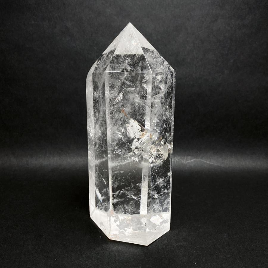 レインボー入り 水晶六角柱 水晶ポイント 700g |  | 04