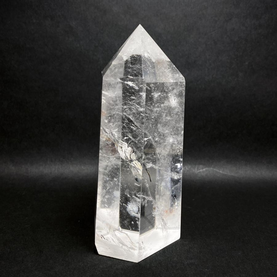 レインボー入り 水晶六角柱 水晶ポイント 700g |  | 05