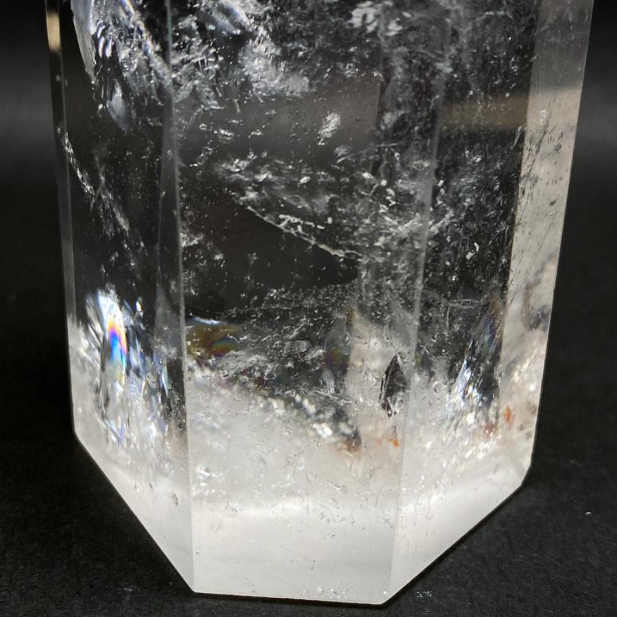 レインボー入り 水晶六角柱 水晶ポイント 700g |  | 09