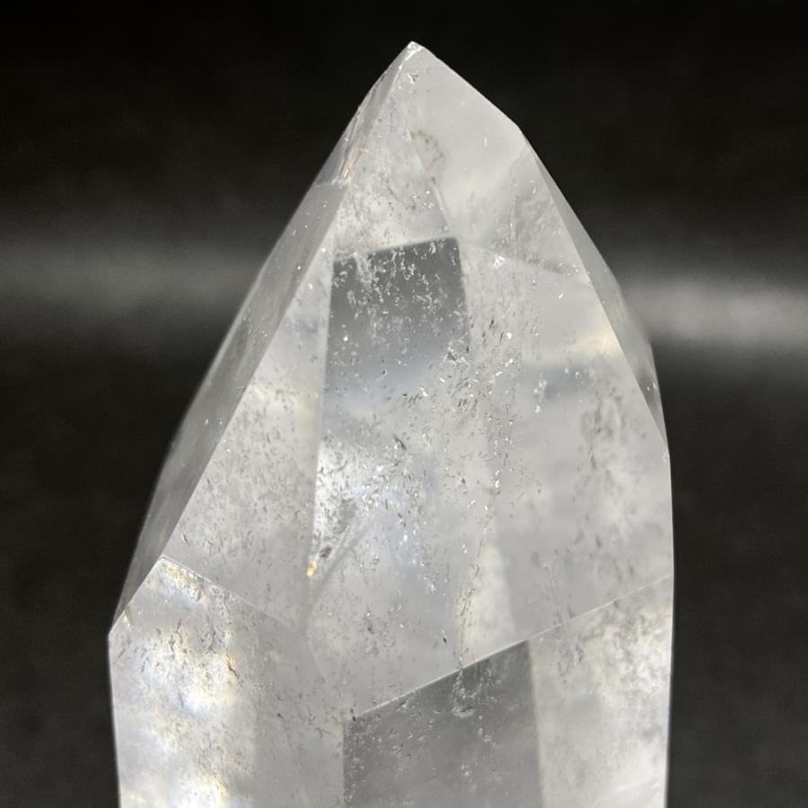 レインボー入り 水晶六角柱 水晶ポイント 479g |  | 11