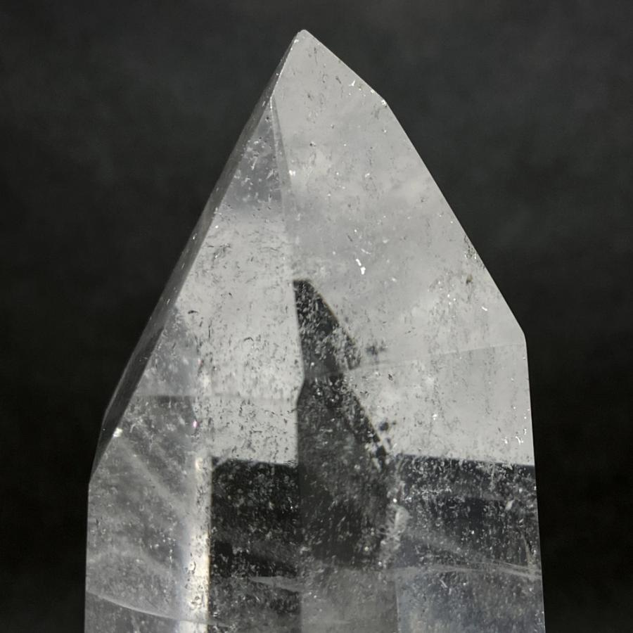 レインボー入り 水晶六角柱 水晶ポイント 479g |  | 08