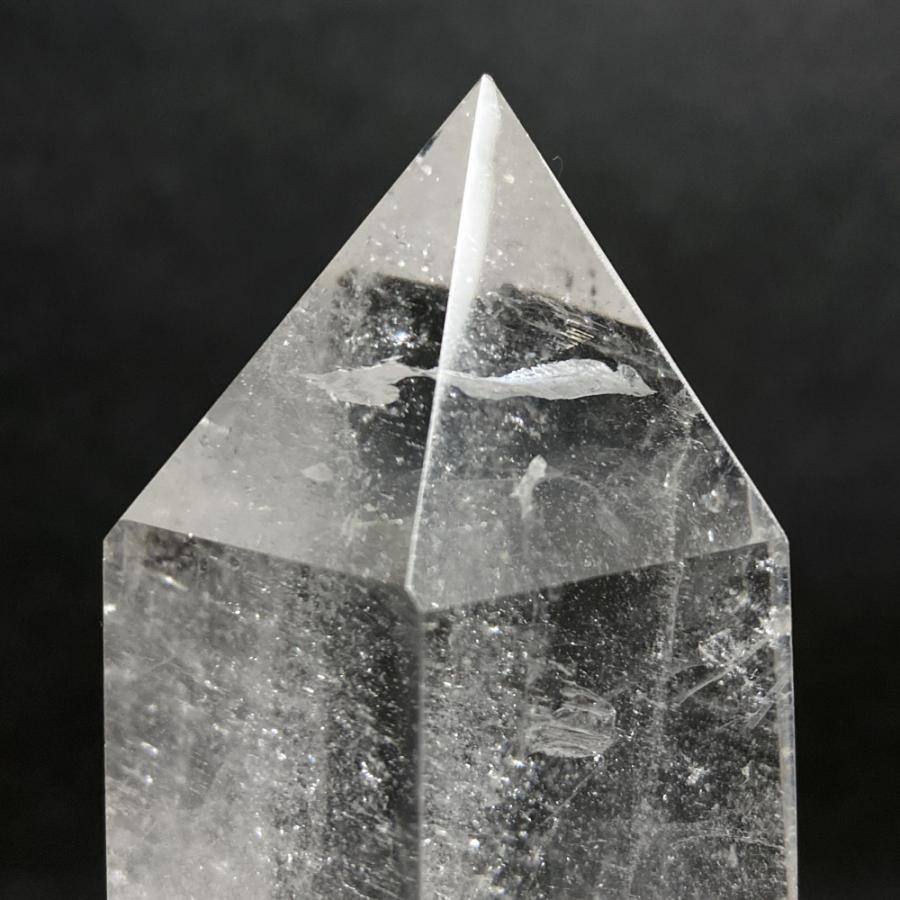 レインボー入り 水晶六角柱 水晶ポイント 686g |  | 10