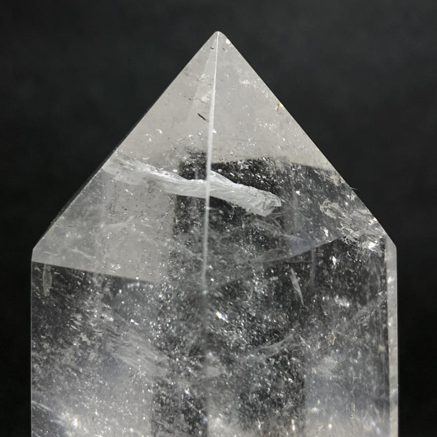 レインボー入り 水晶六角柱 水晶ポイント 686g |  | 11