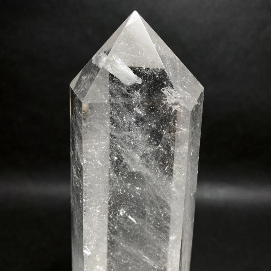 レインボー入り 水晶六角柱 水晶ポイント 686g |  | 13