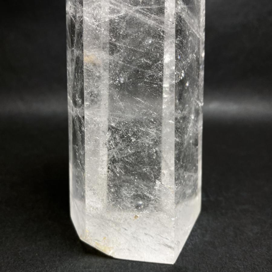 レインボー入り 水晶六角柱 水晶ポイント 686g |  | 14