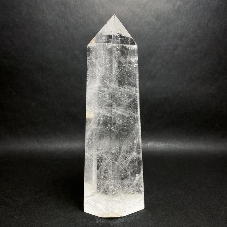 レインボー入り 水晶六角柱 水晶ポイント 686g |  | 03