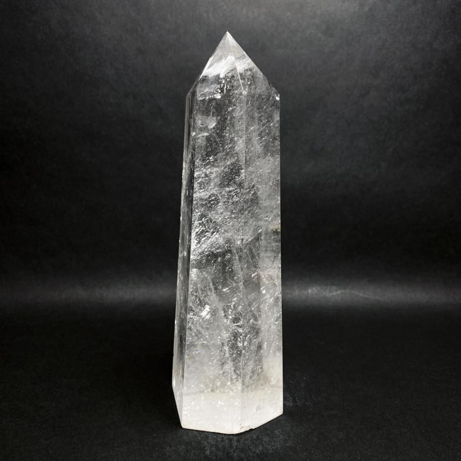 レインボー入り 水晶六角柱 水晶ポイント 686g |  | 05