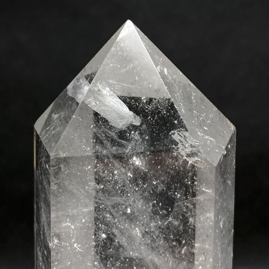 レインボー入り 水晶六角柱 水晶ポイント 686g |  | 07