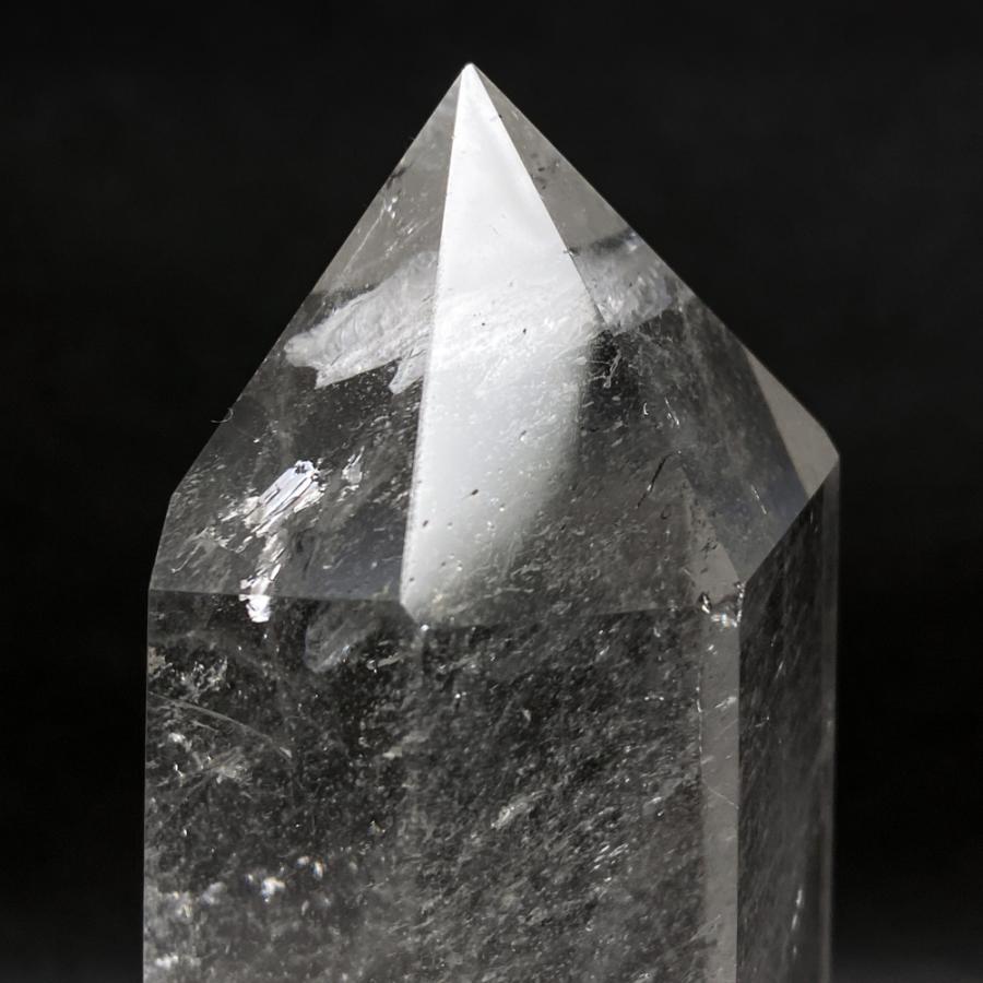 レインボー入り 水晶六角柱 水晶ポイント 686g |  | 08