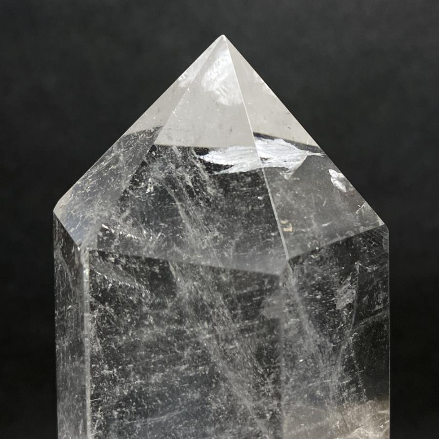 レインボー入り 水晶六角柱 水晶ポイント 686g |  | 09