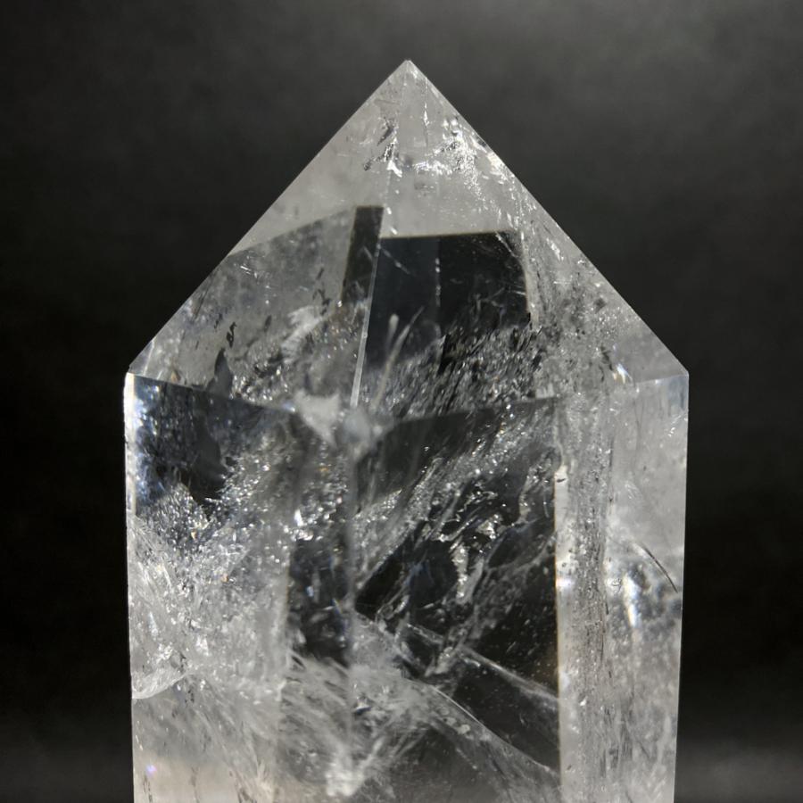 レインボー入り 水晶六角柱 水晶ポイント 846g |  | 10