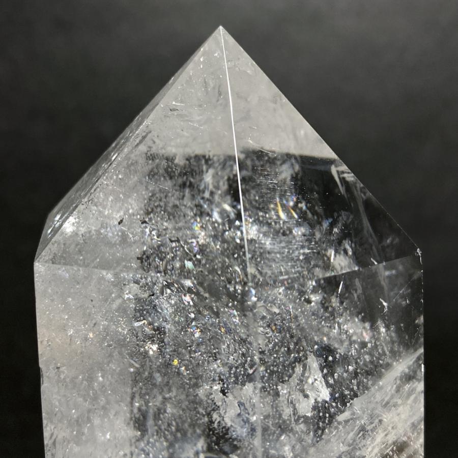 レインボー入り 水晶六角柱 水晶ポイント 846g |  | 13