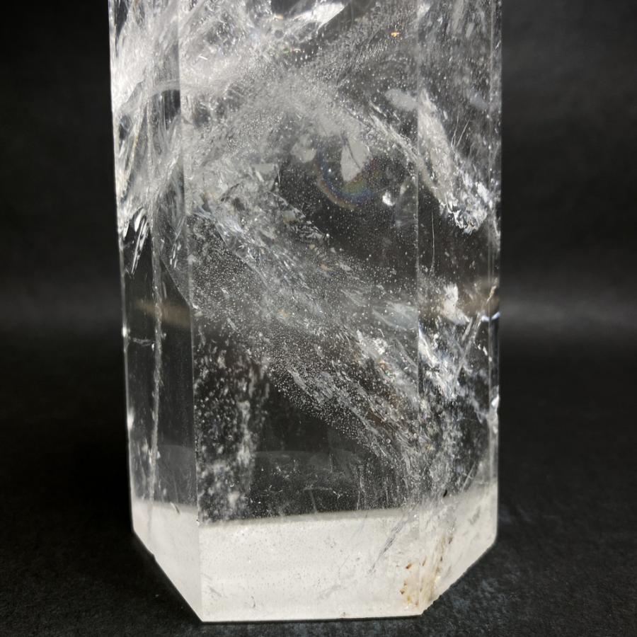 レインボー入り 水晶六角柱 水晶ポイント 846g |  | 14