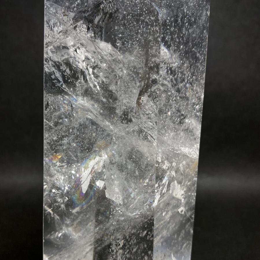 レインボー入り 水晶六角柱 水晶ポイント 846g |  | 15